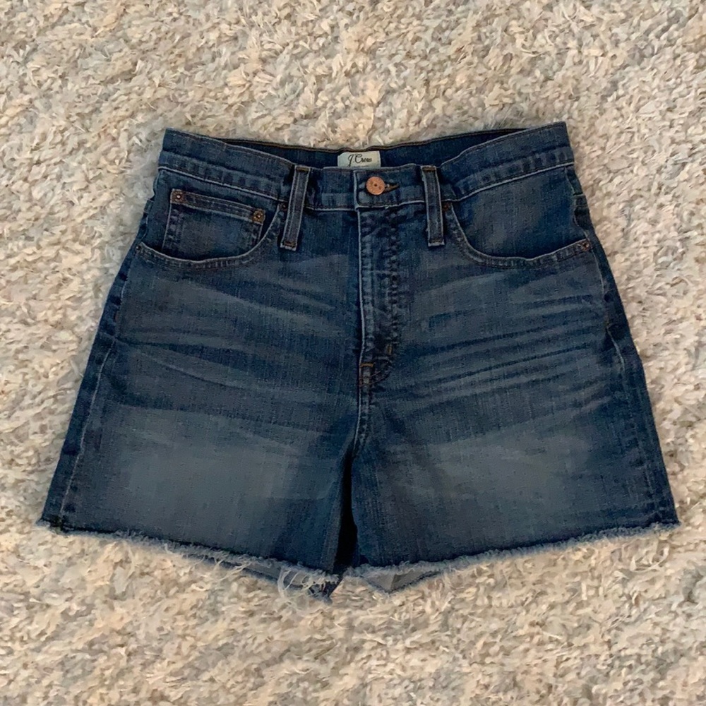 J.Crew High-rise denim cut offs sz28